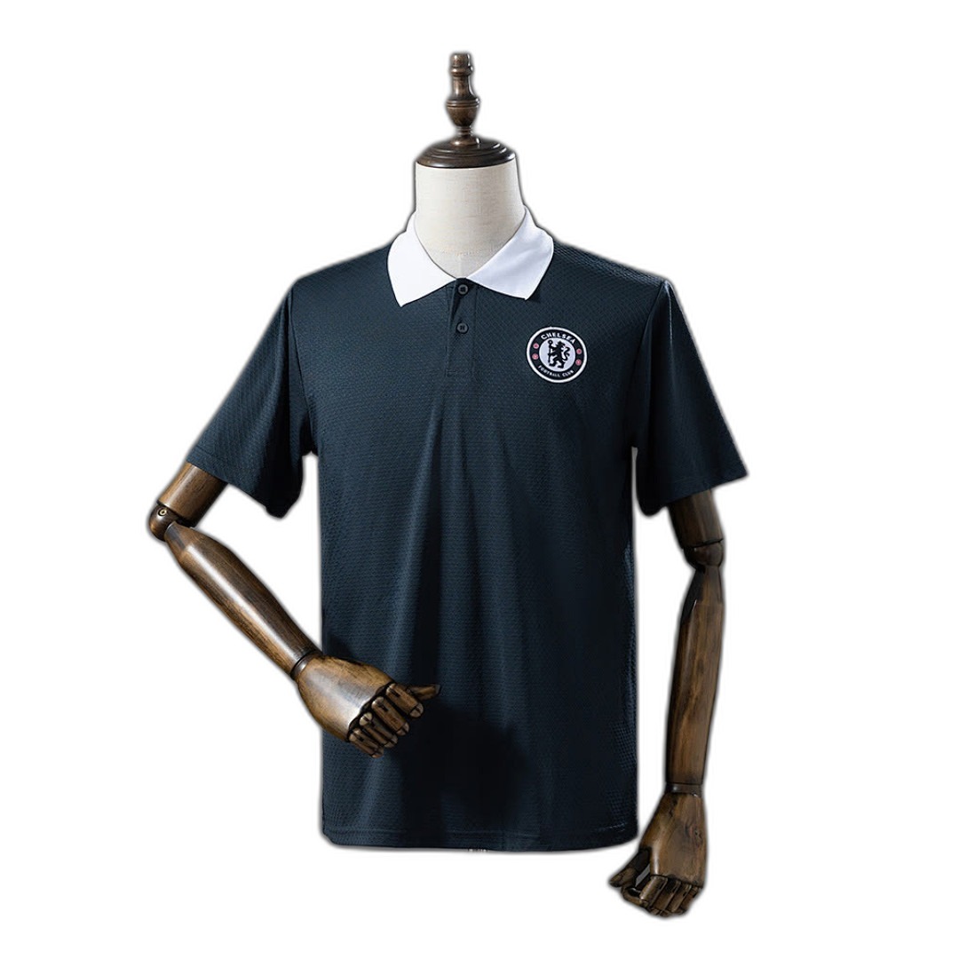 Chelsea 25/26 Polo Gris Oscuro