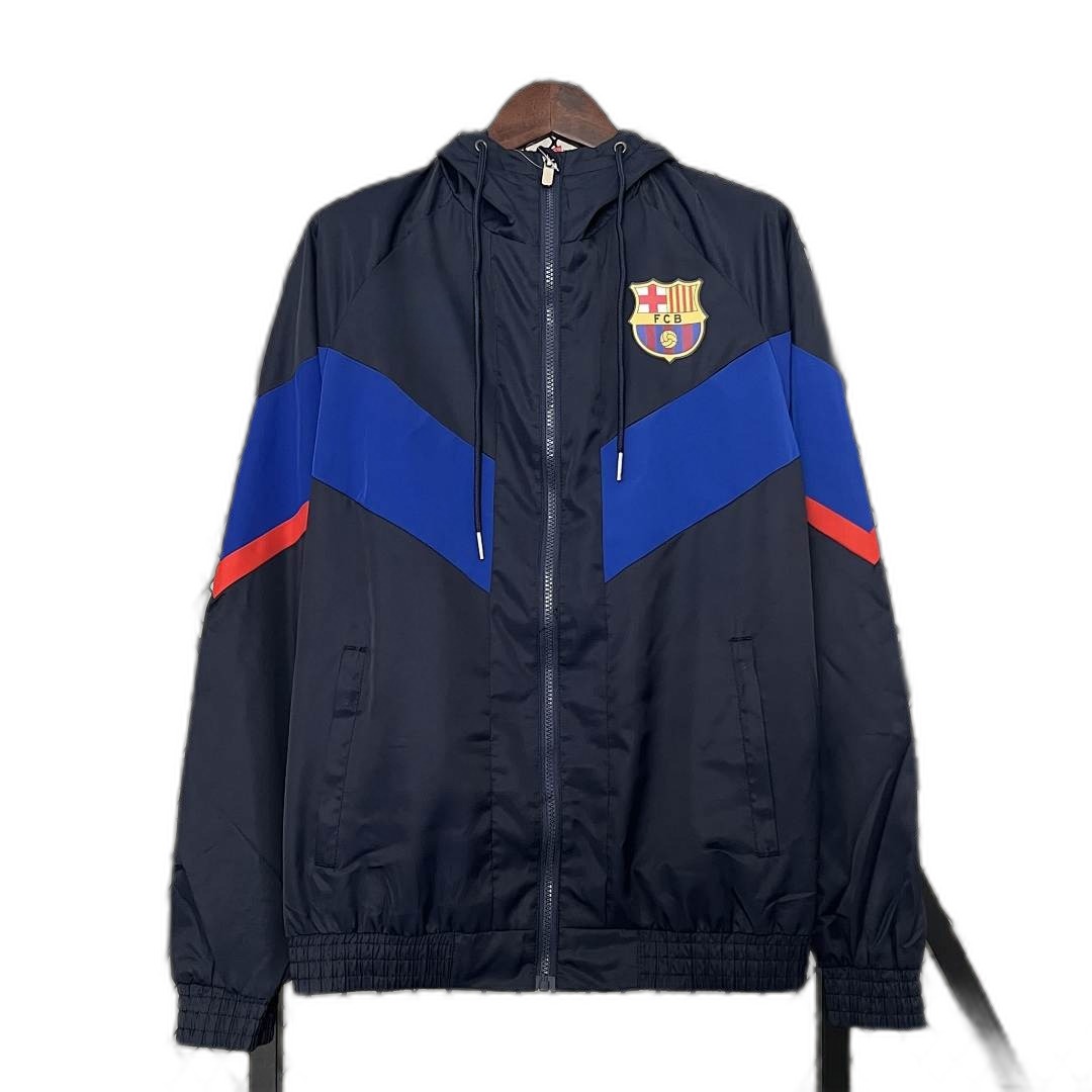 Barcelona 24/25 Chaqueta Cortavientos Blanco