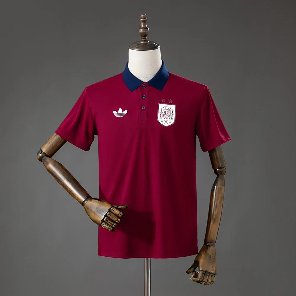 España 2026 Campeones 2 Estrellas - Polo Rojo